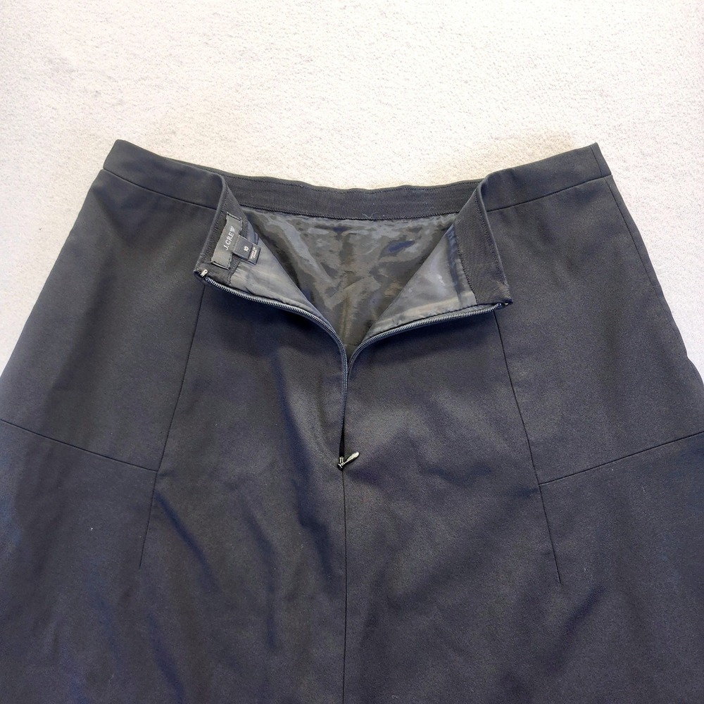 J. Crew Black Mini Skirt Career Professional Stretch Lined Style 03394 SP14 10 - Picture 6 of 10